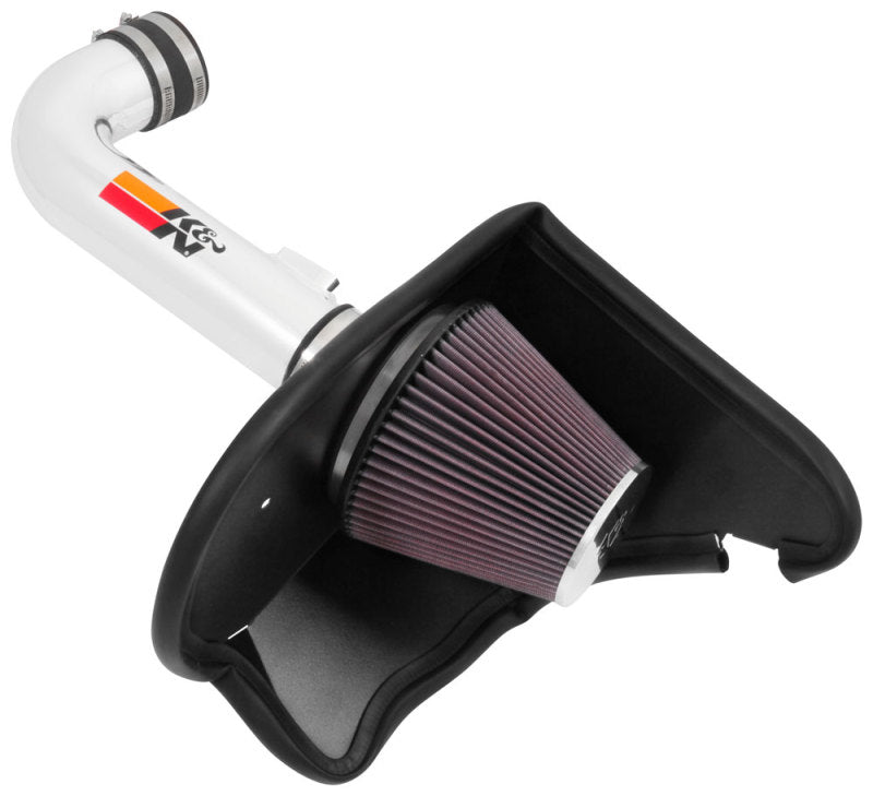 K&N 16-17 Chevy Camaro 3.6L Silver Typhoon Short Ram Intake