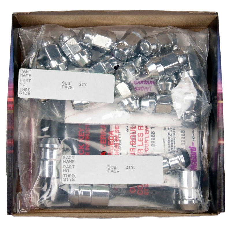 
                      
                        McGard 5 Lug Hex Install Kit w/Locks (Cone Seat Nut / Bulge) M12X1.5 / 3/4 Hex / 1.45in L - Chrome
                      
                    