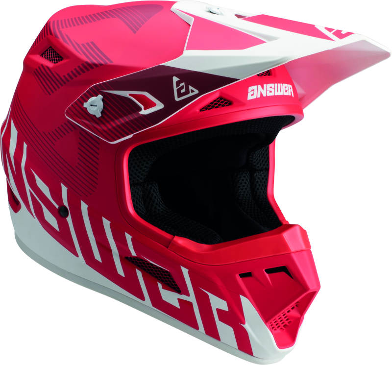 Answer AR1 V2 Bold Helmet Red/White Youth - Large