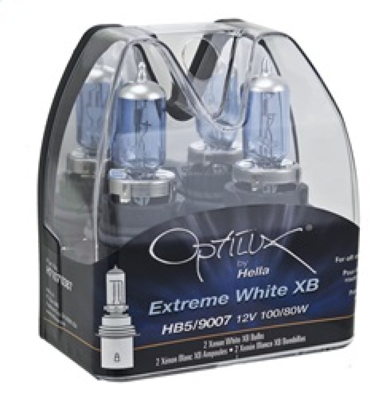 
                      
                        Hella Optilux XB White Halogen Bulbs HB5 9007 12V 100/80W (2 pack)
                      
                    