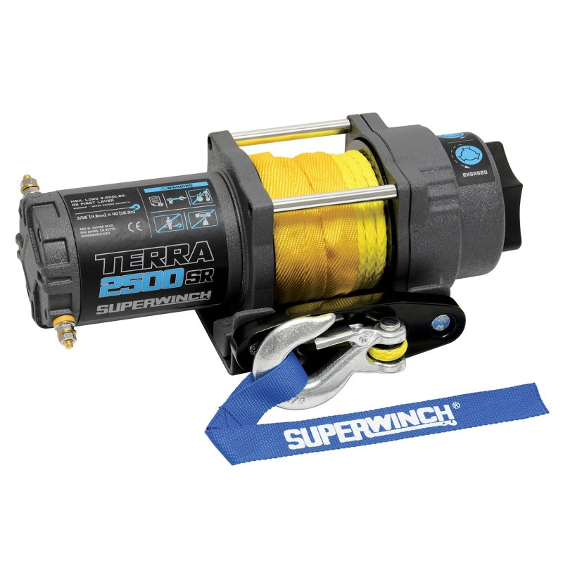 
                      
                        Superwinch 2500 LBS 12V DC 3/16in x 40ft Synthetic Rope Terra 2500SR Winch - Gray Wrinkle
                      
                    