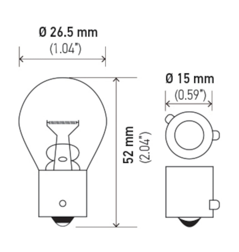 
                      
                        Hella Bulb 9507 24V 21W BAU15s S8 AMBER
                      
                    