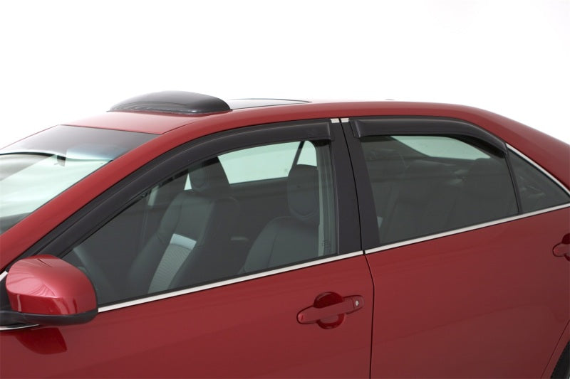 AVS 07-16 Mitsubishi Lancer Ventvisor Outside Mount Window Deflectors 4pc - Smoke