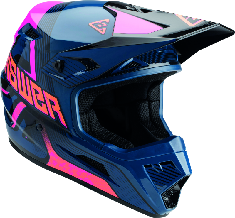 Answer AR1 Vendetta Helmet Dark Blue/Rhodamine/Orange Youth - Medium