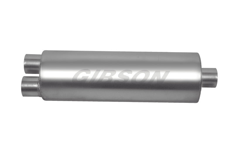 
                      
                        Gibson SFT Superflow Dual/Center Round Muffler - 8x24in/3in Inlet/4in Outlet - Stainless
                      
                    