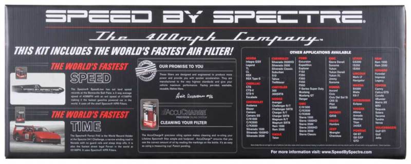 
                      
                        Spectre 99-07 GM Truck V8-4.8/5.3/6.0L F/I Air Intake Kit - Clear Anodized w/Red Filter
                      
                    