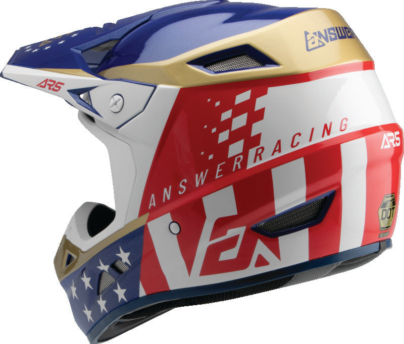 Answer AR5 Rally Helmet Mips Red/White - Small