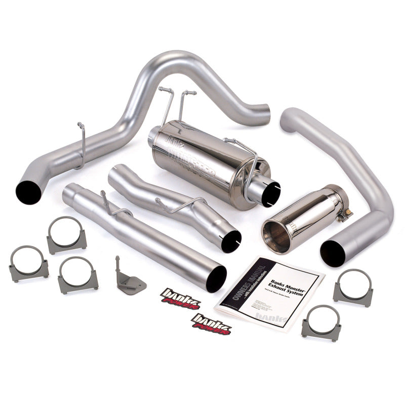 
                      
                        Banks Power 03-07 Ford 6.0L Excursion Monster Exhaust System - SS Single Exhaust w/ Chrome Tip
                      
                    