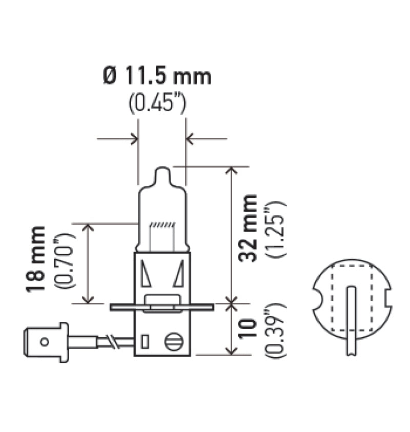 
                      
                        Hella H3 24V/70W PK22s T3.25 Halogen Bulb
                      
                    