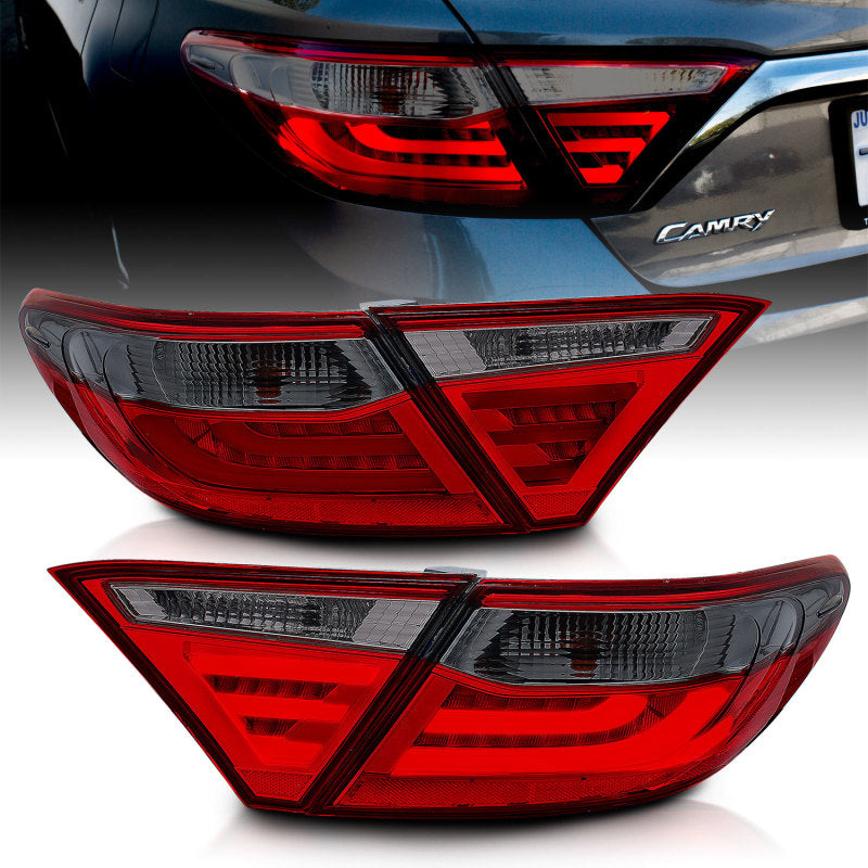 ANZO 2015-2016 Toyota Camry LED Taillights Smoke