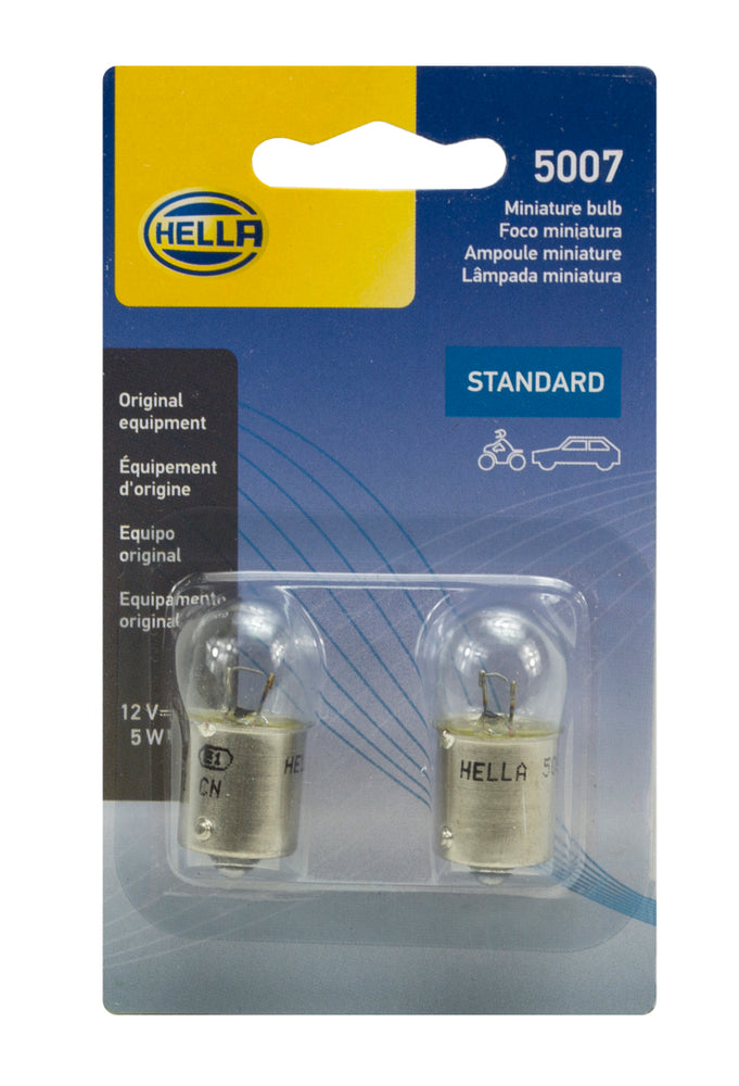 
                      
                        Hella Bulb 5007 12V 5W Ba15S B6 (2)
                      
                    