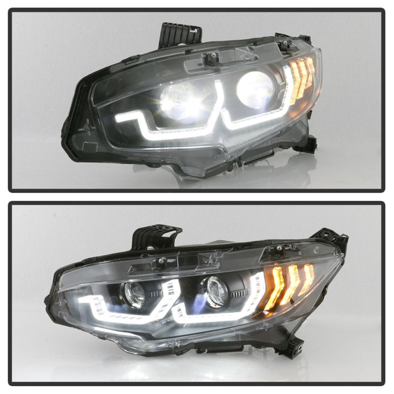 
                      
                        Spyder Honda Civic 16-18 2DR/4DR/Hatchback Headlight Black PRO-YD-HC16PL-SEQ-BK
                      
                    