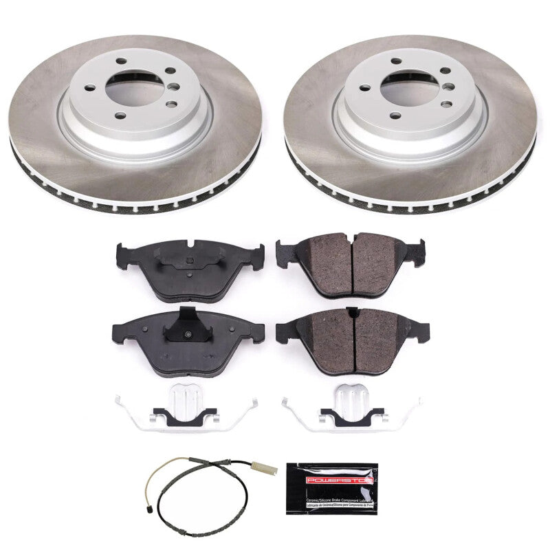 Power Stop 13-15 BMW X1 Front Semi-Coated Rotor Kit