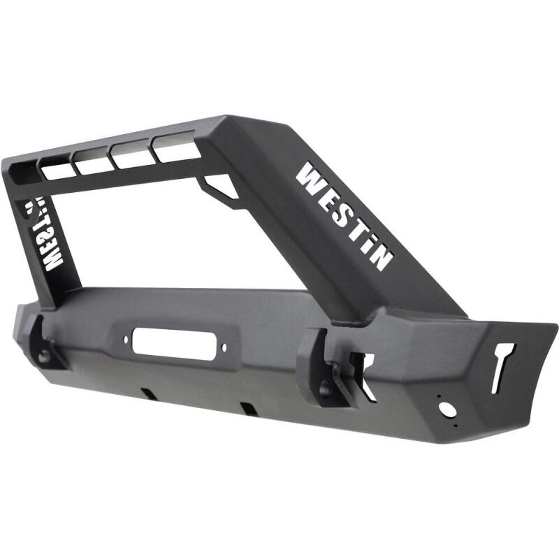 Westin 18-19 Jeep Wrangler JL Stubby Front Bumper - Textured Black