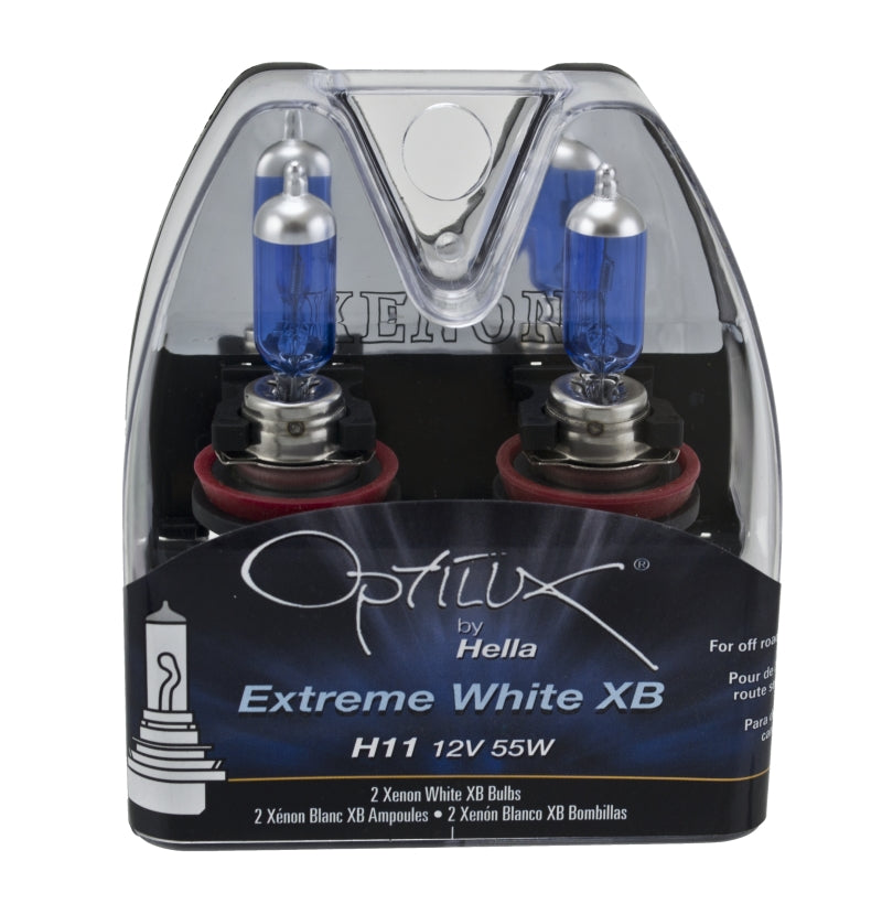 
                      
                        Hella H11 12V 55W Xenon White XB Bulb (Pair)
                      
                    