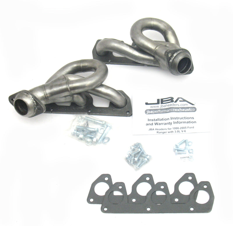 
                      
                        JBA 02-08 Ford Ranger 3.0L V6 w/o EGR 1-1/2in Primary Raw 409SS Cat4Ward Header
                      
                    