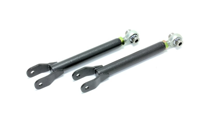 BMR 10-15 5th Gen Camaro Trailing Arms Rear w/ Single Adj. Rod Ends - Black Hammertone