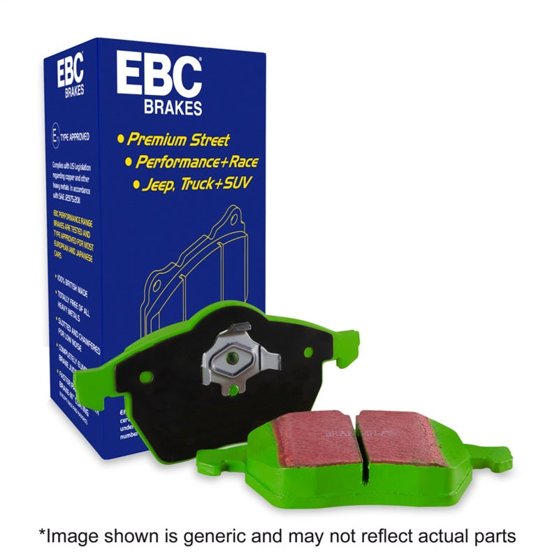 
                      
                        EBC 00-02 Dodge Ram 2500 Pick-up 5.2 2WD (Pad with wear sensor) Greenstuff Front Brake Pads
                      
                    