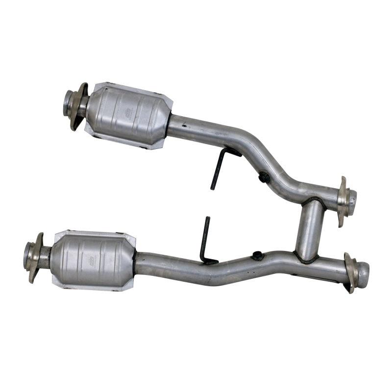 
                      
                        BBK 96-04 Mustang 4.6 GT / Cobra Short Mid H Pipe w Catalytic Converters 2-1/2 For Long Tube Headers
                      
                    