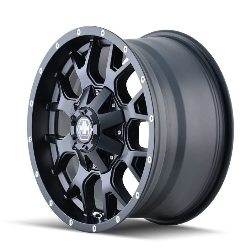 Mayhem 8015 Warrior 18x9 / 5x114.3 BP / -12mm Offset / 87mm Hub Matte Black Wheel