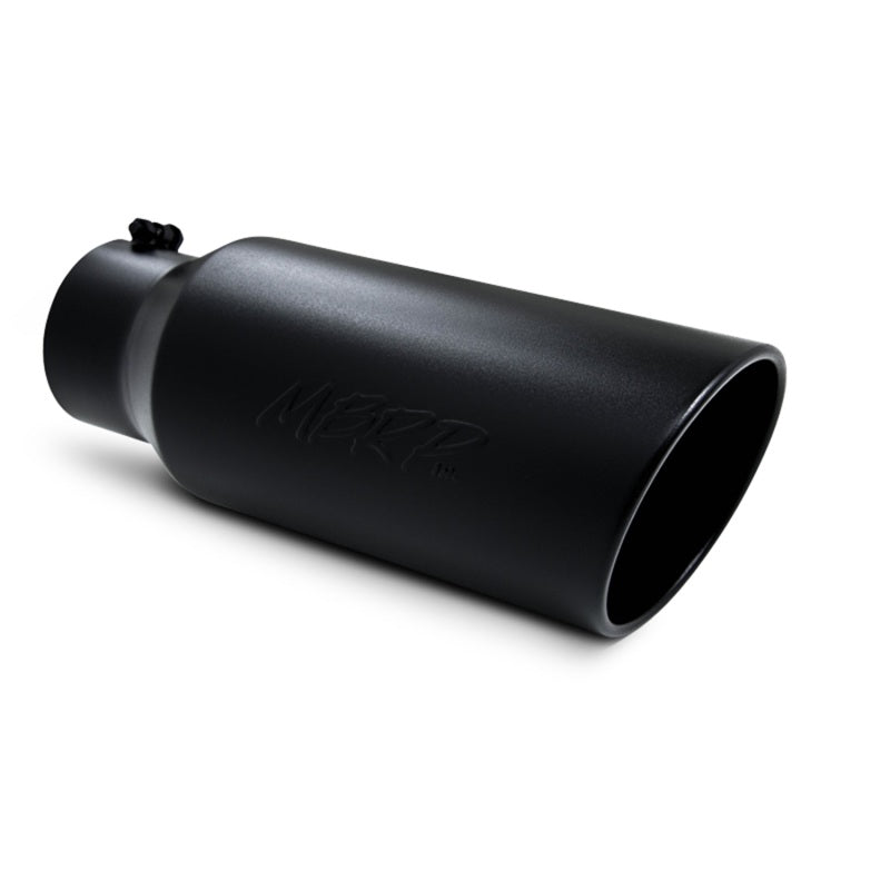 
                      
                        MBRP Universal Tip 7in O.D. Rolled End 5in inlet 18in length Black
                      
                    