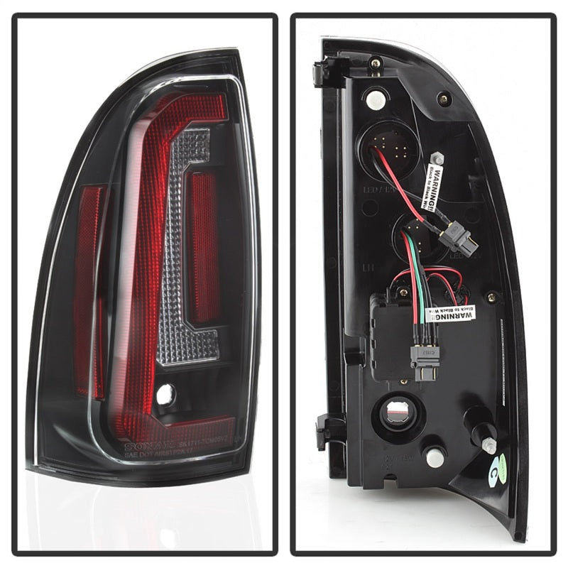 
                      
                        Spyder 05-15 Toyota Tacoma LED Tail Lights (Not Compatible w/OEM LEDS) - Black ALT-YD-TT05V2-LB-BK
                      
                    