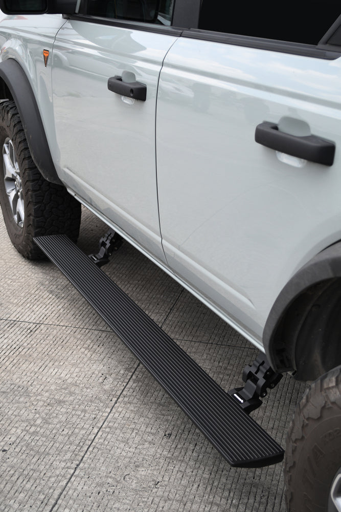 
                      
                        RealTruck 21-24 Ford Bronco 4dr VoltStep Electric Running Board Kit (No Drill) - Tex. Blk
                      
                    