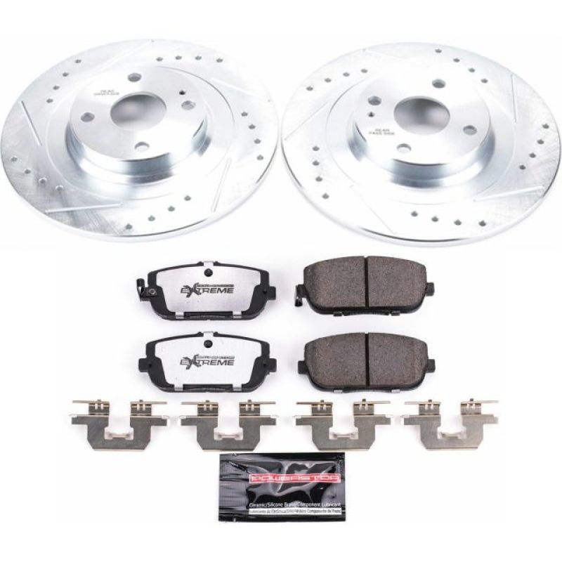 Power Stop 17-19 Fiat 124 Spider Rear Z26 Street Warrior Brake Kit