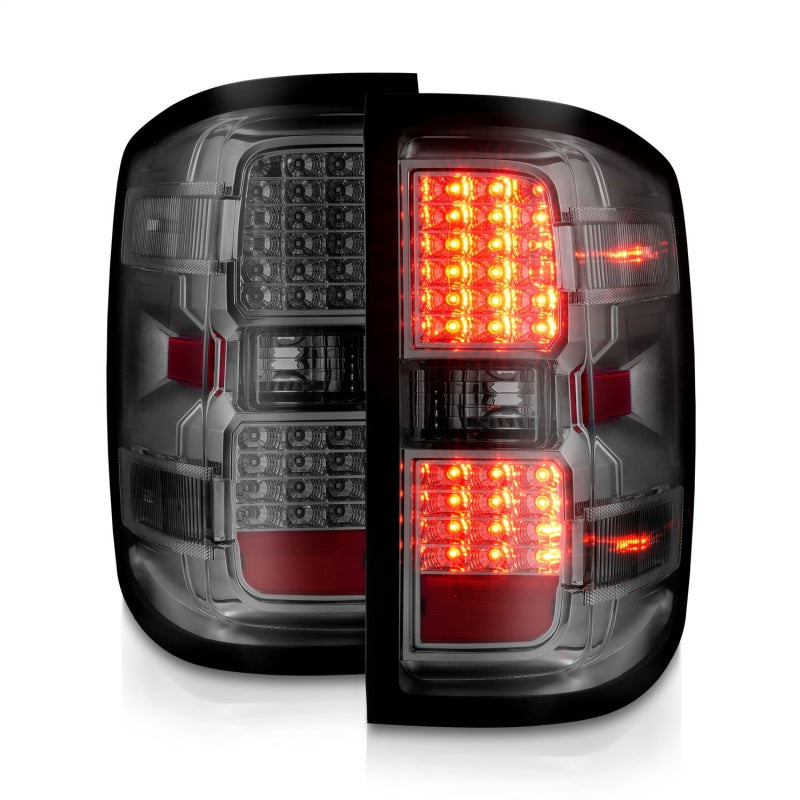 
                      
                        ANZO 15-19 Chevy Silverado 2500HD/3500HD (Factory Halogen Only) LED Tail Lights Smoke w/Clear Lens
                      
                    