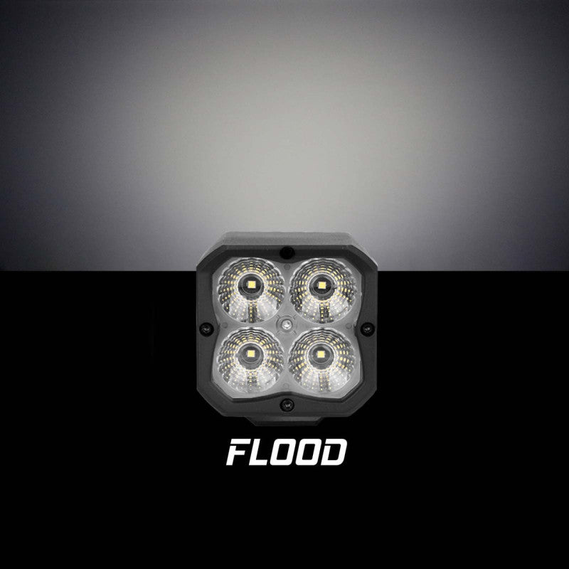 
                      
                        XK Glow XKchrome 20w LED Cube Light w/ RGB Accent Light - Flood Beam
                      
                    