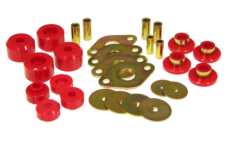 Prothane 95-00 Toyota P/U 2/4wd Body Mount Kit - Red