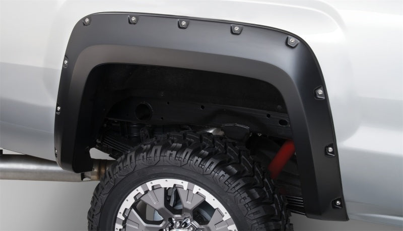 
                      
                        Bushwacker 15-18 GMC Sierra 2500 HD Pocket Style Flares 4pc 78.8/97.6in Bed - Black
                      
                    