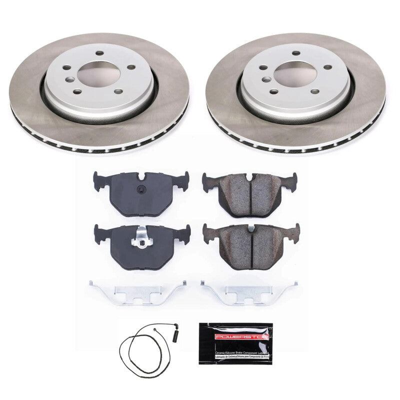 Power Stop 01-05 BMW 330xi Rear Semi-Coated Rotor Kit