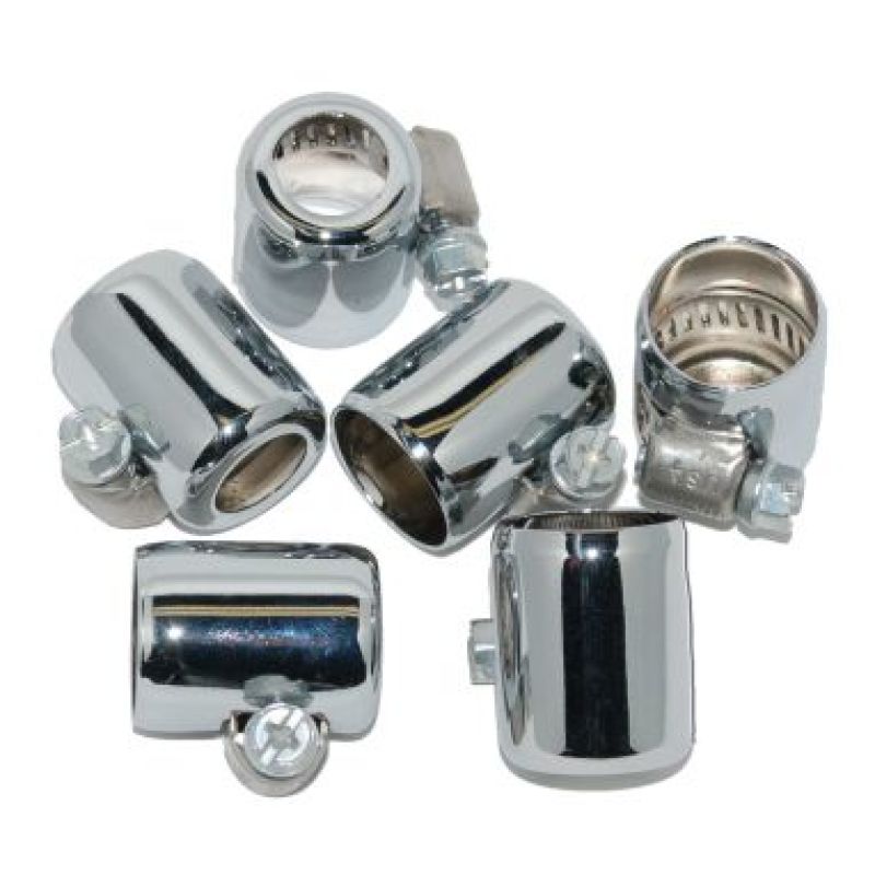 NAMZ Hose Clamps 3/8in. ID Chrome (6 Pack)