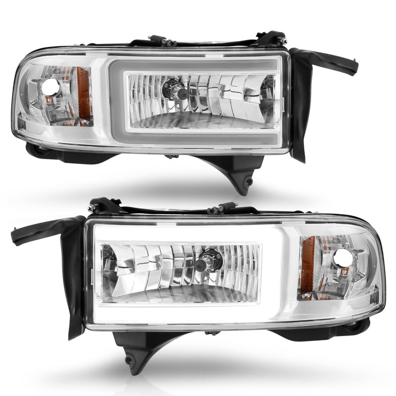 
                      
                        ANZO 94-02 Dodge RAM Crystal Headlight - w/ Light Bar Chrome Housing
                      
                    