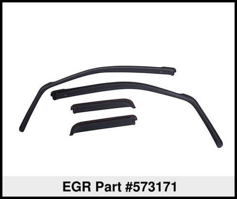 
                      
                        EGR 04+ Ford F/S Pickup Extended Cab In-Channel Window Visors - Set of 4 (573171)
                      
                    