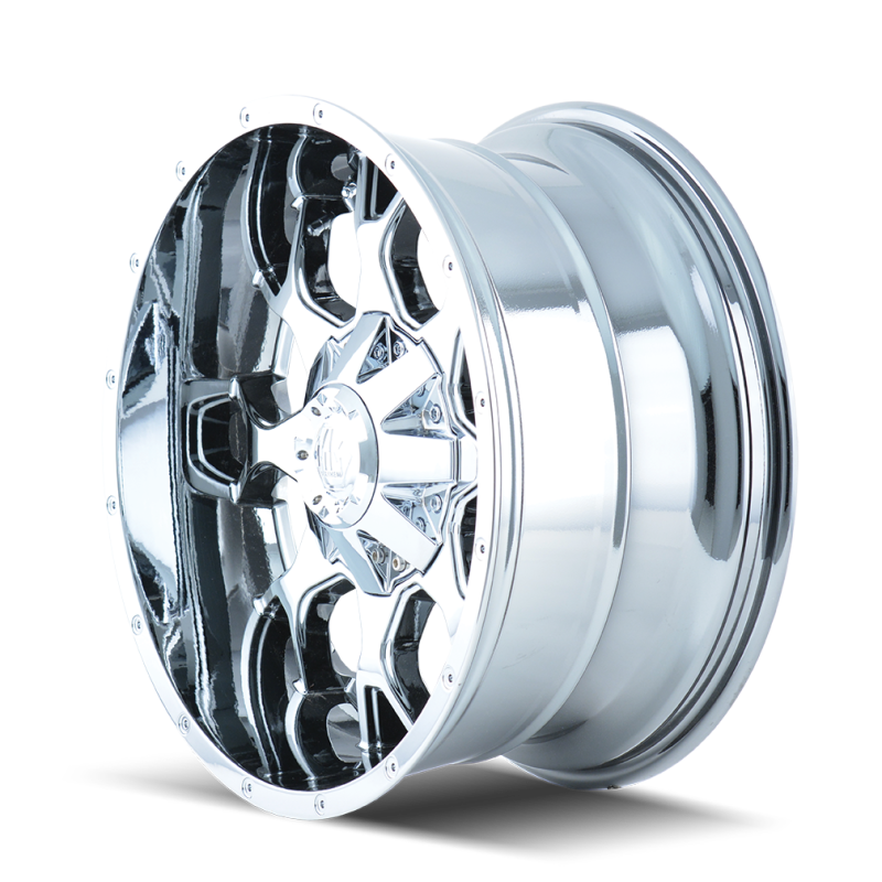 Mayhem 8015 Warrior 20x9 / 8x180 BP / 0mm Offset / 124.1mm Hub Chrome Wheel