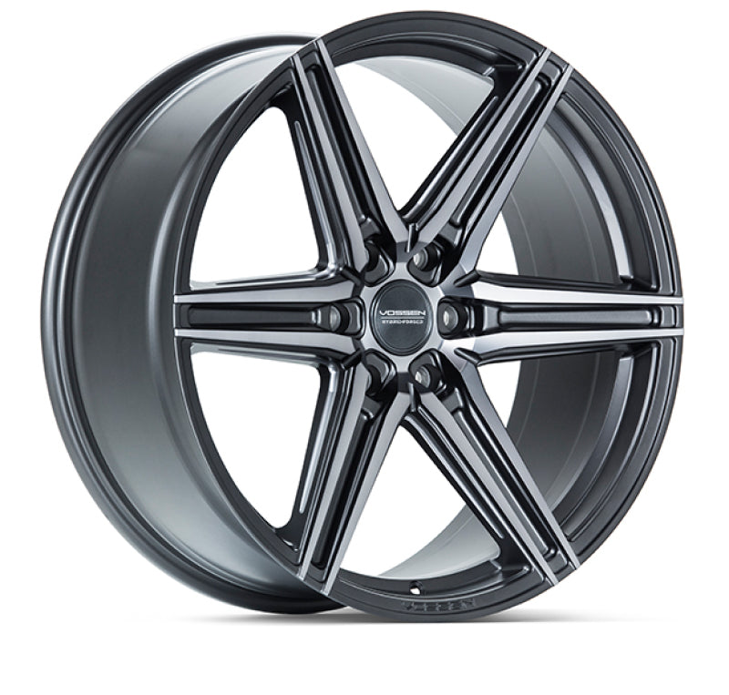 Vossen HF6-2 24x10 / 6x135 / ET25 / Deep Face / 87.1 - Tinted Matte Gunmetal Wheel