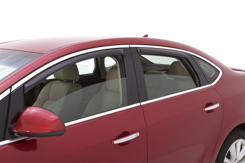 AVS 12-17 Buick Verano Ventvisor In-Channel Front & Rear Window Deflectors 4pc - Smoke