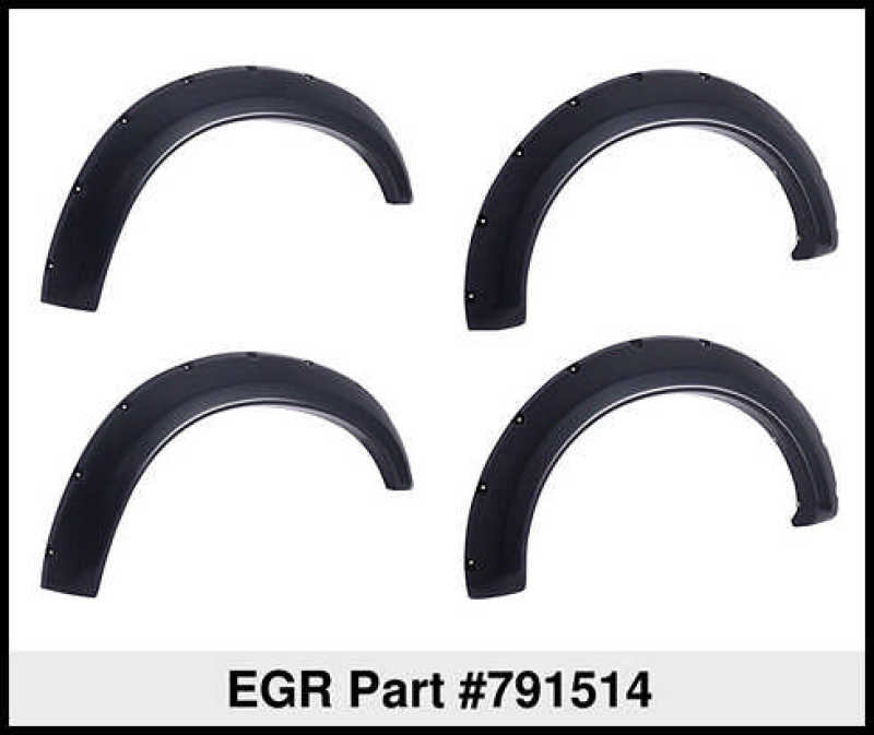 
                      
                        EGR 07-13 GMC Sierra LD 6/8ft Bed Bolt-On Look Fender Flares - Set
                      
                    