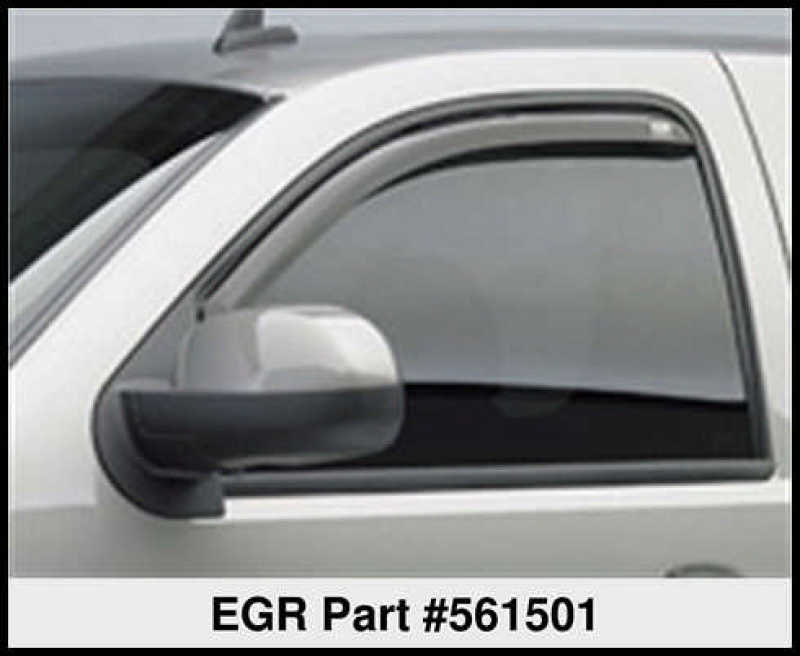 
                      
                        EGR 07+ Chev Silverado/GMC Sierra In-Channel Window Visors - Set of 2 (561501)
                      
                    