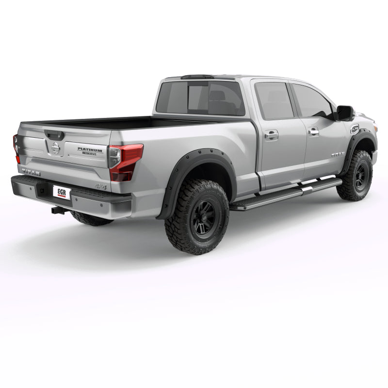 
                      
                        EGR 2017 Nissan Titan Bolt-On Look Fender Flares - Set - Black Matte (796005)
                      
                    