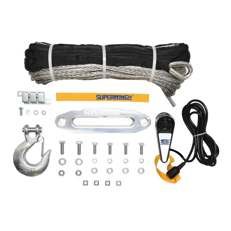 
                      
                        Superwinch 9500 LBS 12V DC 3/8in x 80ft Synthetic Rope Tiger Shark 9500 Winch
                      
                    