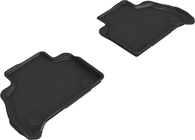 3D MAXpider 19-22 BMW X7 (G07) Kagu 2nd Row Floormats - Black