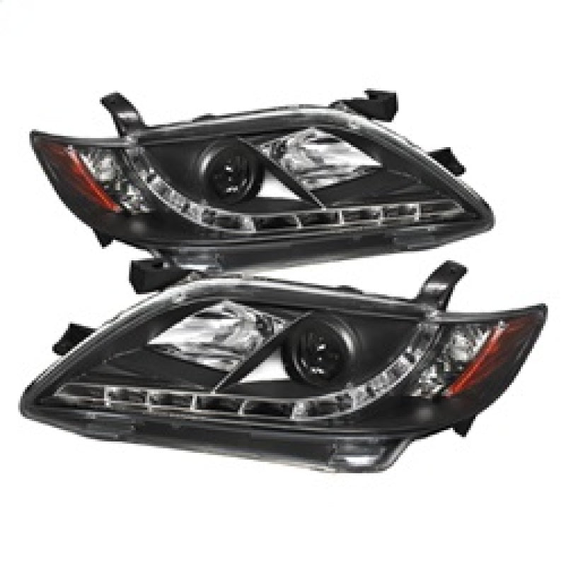 Spyder Toyota Camry 07-09 Projector Headlights DRL Black High H1 Low H7 PRO-YD-TCAM07-DRL-BK