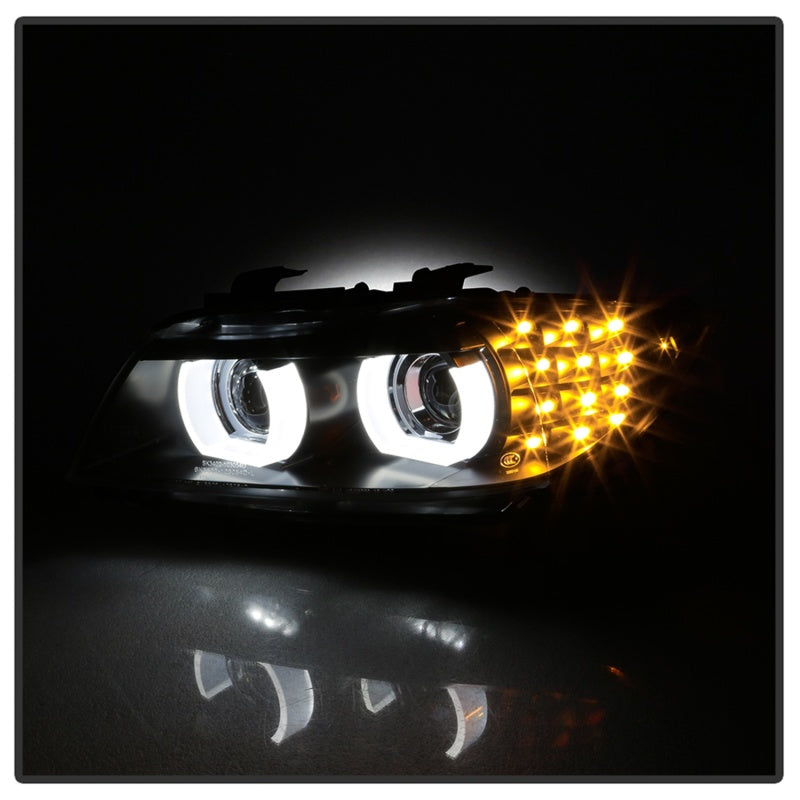 
                      
                        Spyder 09-12 BMW E90 3-Series 4DR Projector Headlights Halogen - LED - Black - PRO-YD-BMWE9009-BK
                      
                    