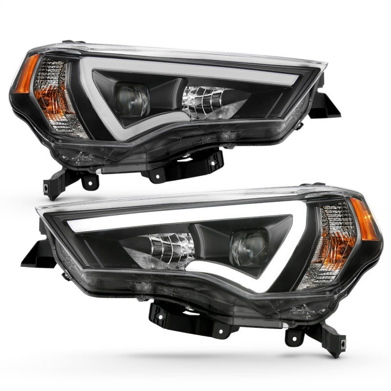 
                      
                        ANZO 14-18 Toyota 4 Runner Plank Style Projector Headlights Black w/ Amber
                      
                    