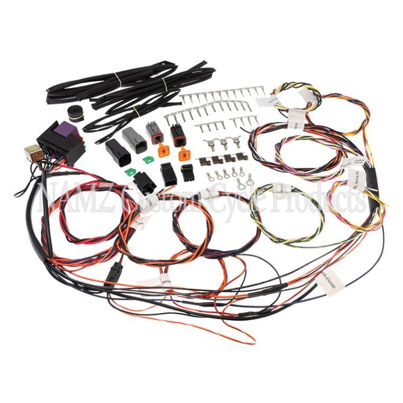 NAMZ 2019 V-Twin Ver-1 Complete Bike Harness w/Starter Relay & 3-Circuits