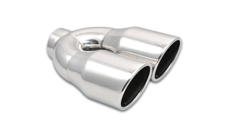 
                      
                        Vibrant 2.5in ID Dual 3.5in OD Round SS Exhaust Tip (Single Wall Angle Cut)
                      
                    