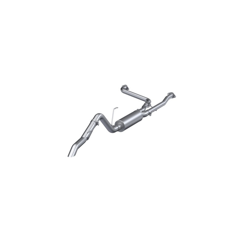 
                      
                        MBRP 22-23 Nissan Frontier 3.8L 3in Tip 3in Cat Back Turndown Exit Street Profile - Aluminized Steel
                      
                    